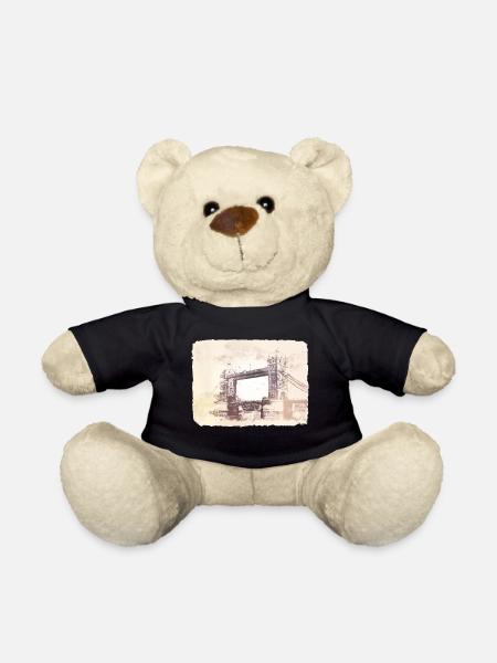 London England Tower Bridge - Teddy - Schwarz