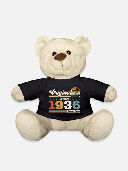 Juni 1936 Jahrgang 1936 Geburtstag 1936 Original - Teddy - Schwarz
