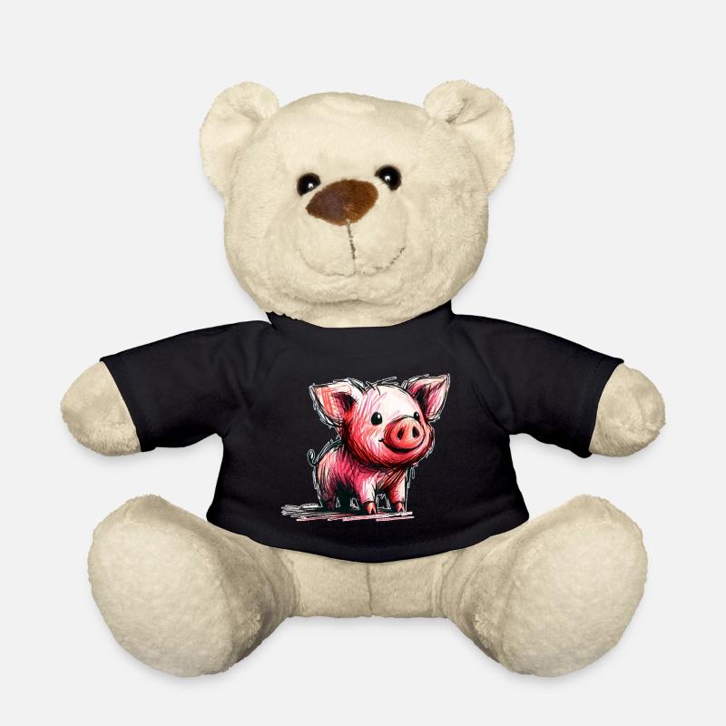 Schweinchen - Teddy - Schwarz