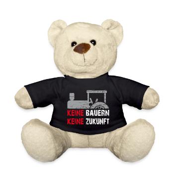 Keine Bauern keine Zukunft - Teddy - Schwarz - Vorne