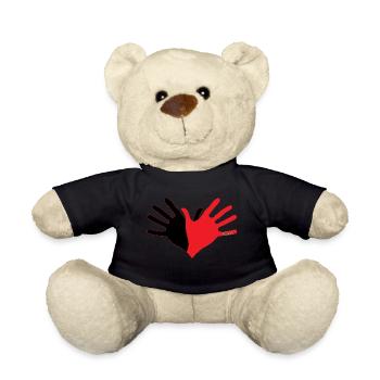 Duart Symbol Shqipe Zemra - Teddy Bear - black - Front