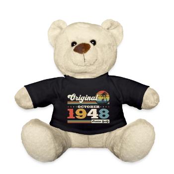 75ème Anniversaire Octobre Millésime 1948 Millésime - Nounours - noir - Devant