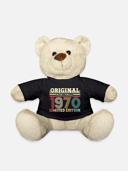 Original 1970 Jahrgang 1970 54. Geburtstag 1970 - Teddy - Schwarz