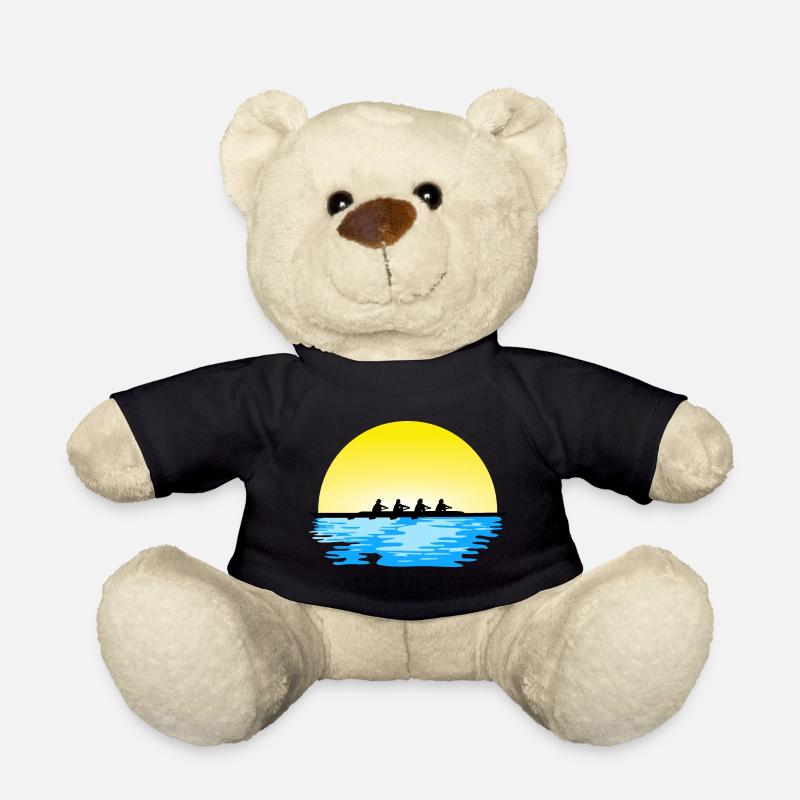 Aviron, équipe féminine d’aviron, eau et soleil - Nounours - noir