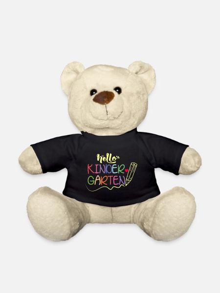 Kindergartenkind - Spruch zum Kindergartenstart - Teddy - Schwarz