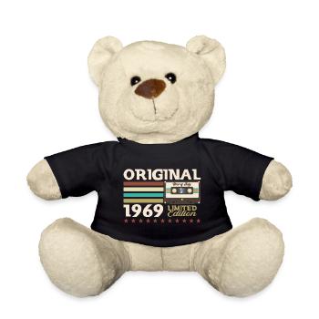 55. Geburtstag Kassette Juli 1969 Jahrgang 1969 - Teddy - Schwarz - Vorne