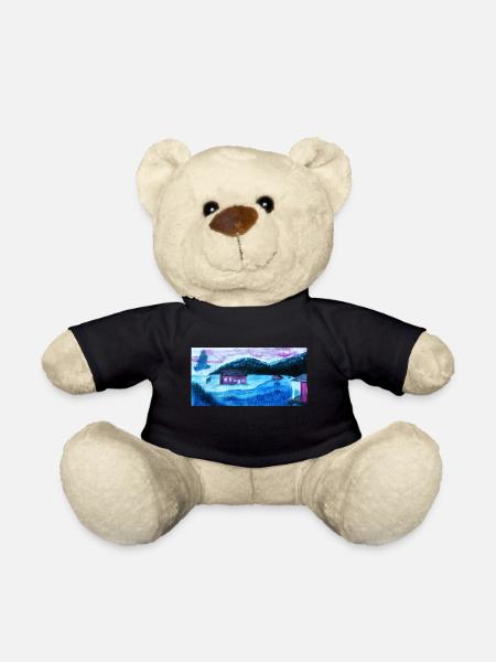 Landschaft 2 - Teddy - Schwarz