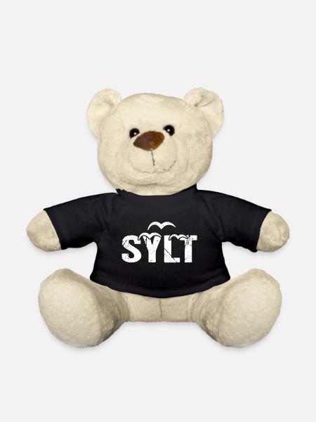 Sylt Insel Möwen - Teddy - Schwarz