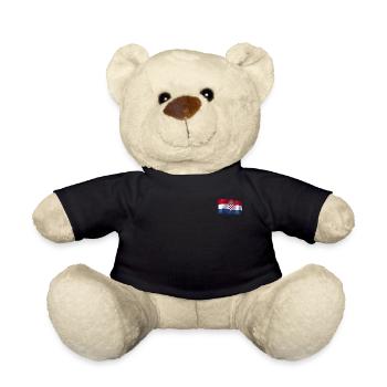 Drapeau de la Croatie - Nounours - noir - Devant