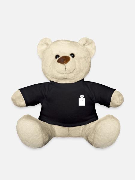 Bear in bed - Teddy Bear - black