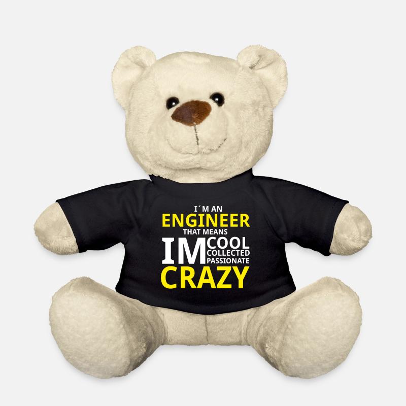 Crazy Engineer - Teddy - Schwarz