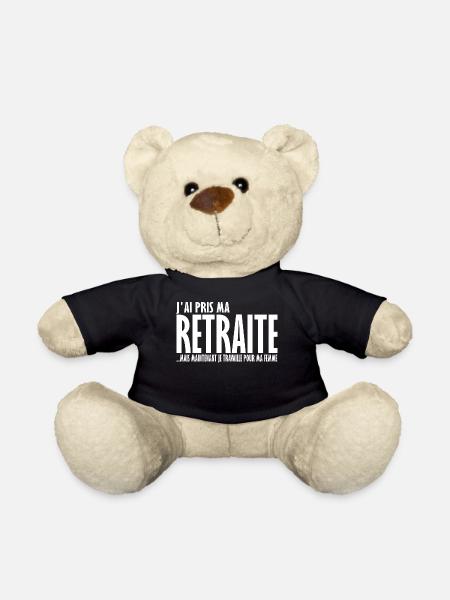 J'ai pris ma retraite - Nounours - noir