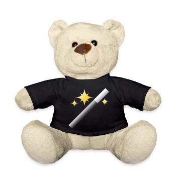 zauberer wizard sorcerer magie magic witch zaubere - Teddy - Schwarz - Vorne