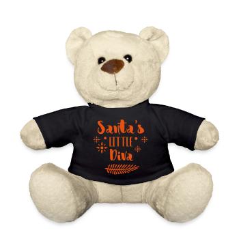 Santa lady - Teddy Bear - black - Front