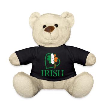 Ich liebe Irland und irische Zeichen und Farben - Teddy - Schwarz - Vorne