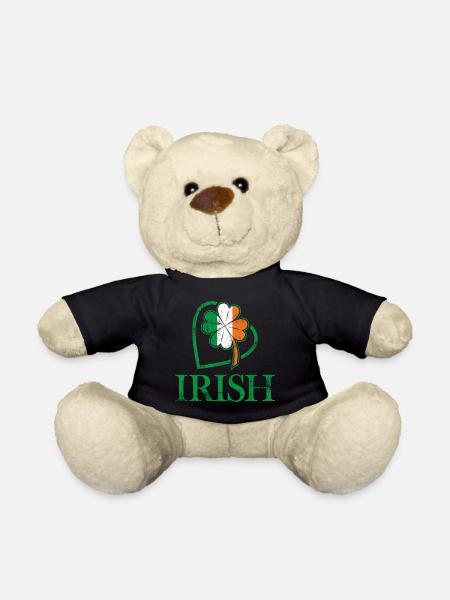 J'adore l'Irlande et les signes et les couleurs irlandaises - Nounours - noir