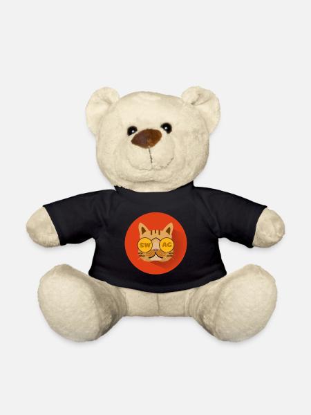cat katze shirt katzenlebhaber geschenk swag - Teddy - Schwarz