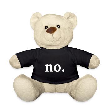 Non / Non | blanc - Nounours - noir - Devant