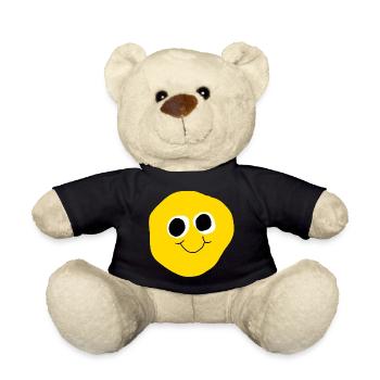 Yellow Face Smile - Teddy - Schwarz - Vorne