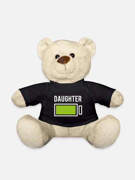 Tochter Partnerlook Familienlook Famillie Mädchen - Teddy - Schwarz