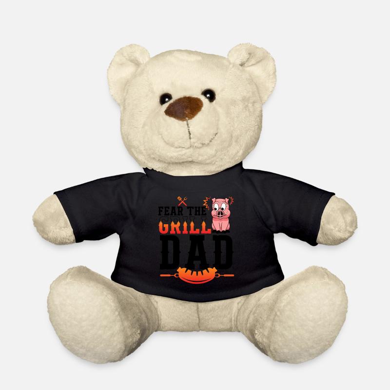 Grillen Grillkönig Papa Geschenkidee - Teddy - Schwarz