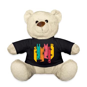 Summer Sun Party Beer Vacation Mallorca Ibiza Bulg - Teddy Bear - black - Front