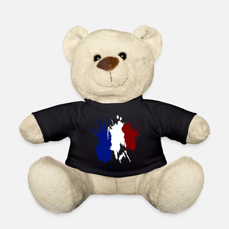Drapeau Tricolore France - Nounours - noir