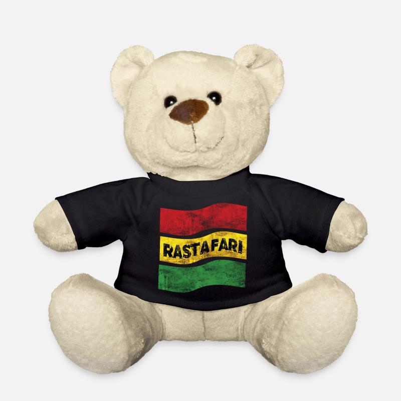 Rastafari Drapeau - Nounours - noir