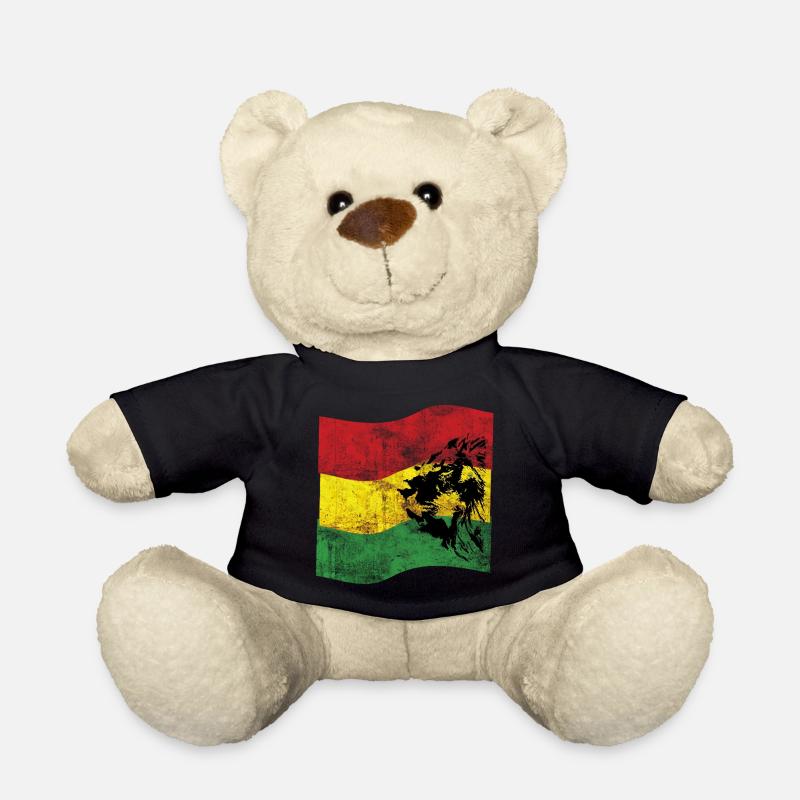 Lion Reggae Drapeau - Nounours - noir