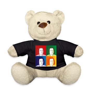 Johann Sebastian Bach en style cartoon - Nounours - noir - Devant