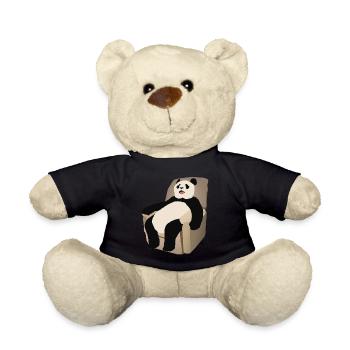 Panda sur le fauteuil - Nounours - noir - Devant