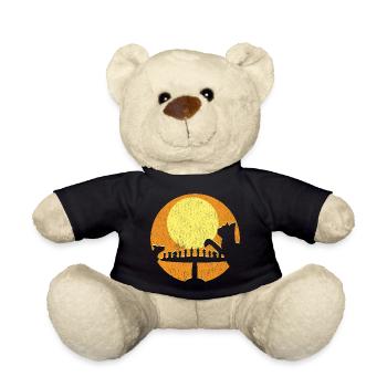 Schach Katze Maus Spiel - Teddy - Schwarz - Vorne