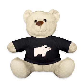 Schwein / Pig - Teddy - Schwarz - Vorne