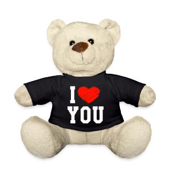 I Love You - Nounours - noir - Devant
