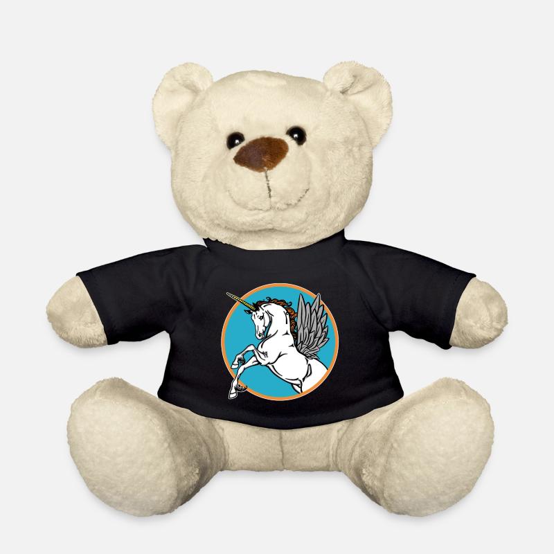 Das Fliegende Einhorn - Teddy - Schwarz