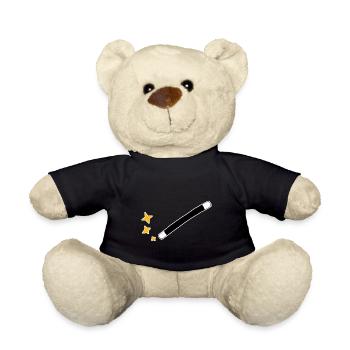 Magic wand - Teddy Bear - black - Front