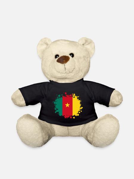 Cameroun taches / Cadeau de cameroun - Nounours - noir