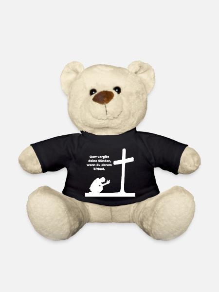 Vergebung Jesus Christus - Teddy - Schwarz