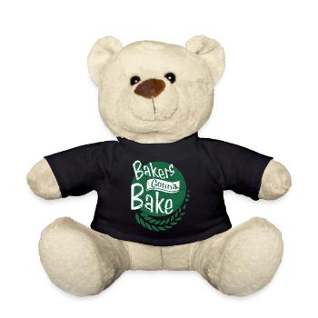 Baking baker gift passion hobby profession - Teddy Bear - black - Front