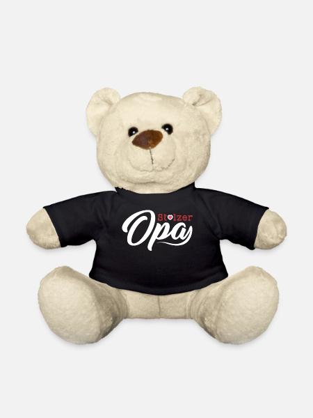 Oma Opa Großeltern Großvater Großmutter Enkel Idee - Teddy - Schwarz