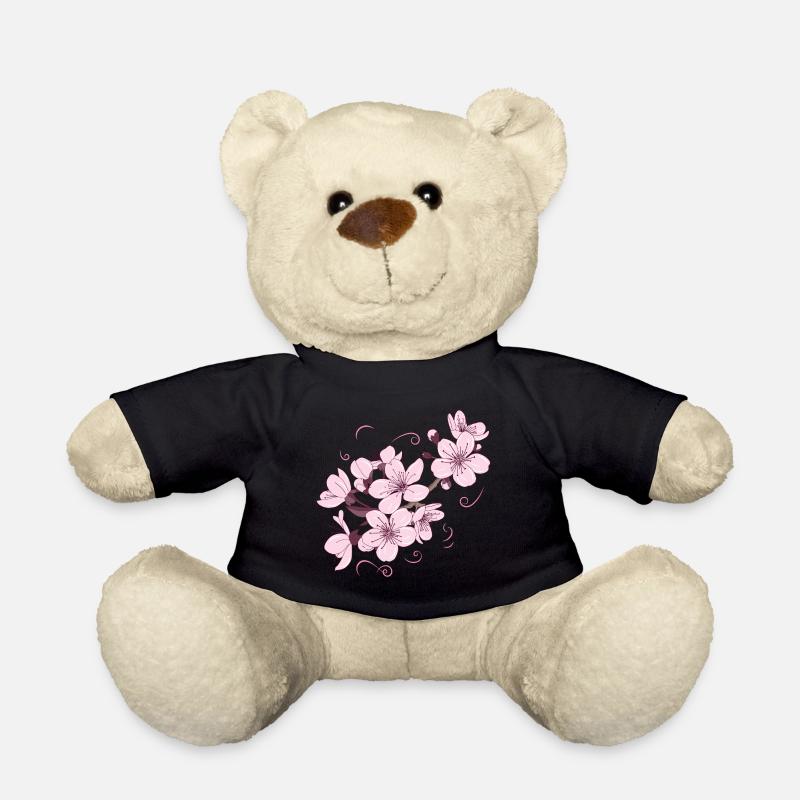 Blume Japanisch Cooles Geschenk - Teddy - Schwarz