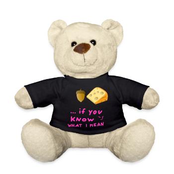 Acorn Cheese Youth Word Acorn Cheese Hygiene Body - Teddy Bear - black - Front