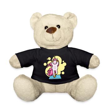 Pilates Unicorn Exercise Workout Workout Gym - Nounours - noir - Devant
