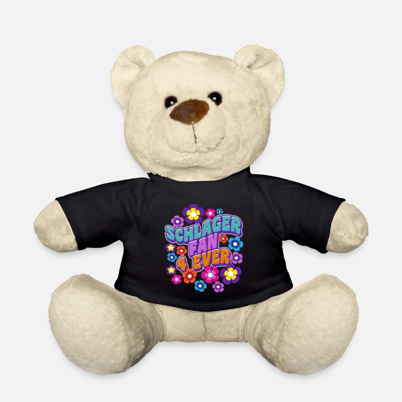 Schlagerfan Schlagermusik Fan Schlager Statement - Nounours - noir