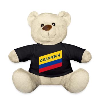 Colombie Drapeau national / Cadeau Bogota - Nounours - noir - Devant