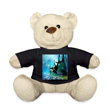 Wunderbarer Orca im tiefen Ozean - Teddy - Schwarz - Vorne