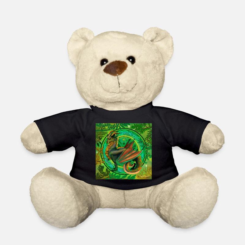 dragon vert forestier - Nounours - noir
