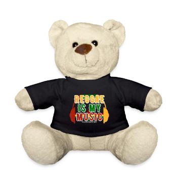 Reggae Ist Meine Musik - Teddy - Schwarz - Vorne