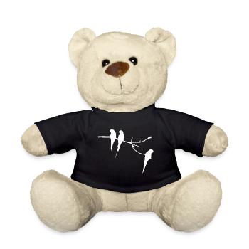 Vögel auf dem Ast - Teddy - Schwarz - Vorne