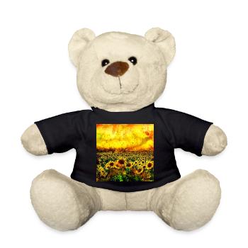 Les tournesols abstraits wsstd - Nounours - noir - Devant